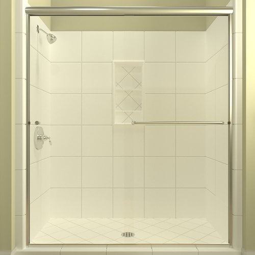 Arizona Shower Door ES16076CHCLR 76.38 x 60 in. ESE Euro Enclosure Shower Door with Showerhead Right - Chrome