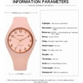 thumbnail image 6 of Fashion Jelly Series Sports Ladies Silicone Strap Electronic Quartz Waterproof Watch, 6 of 6