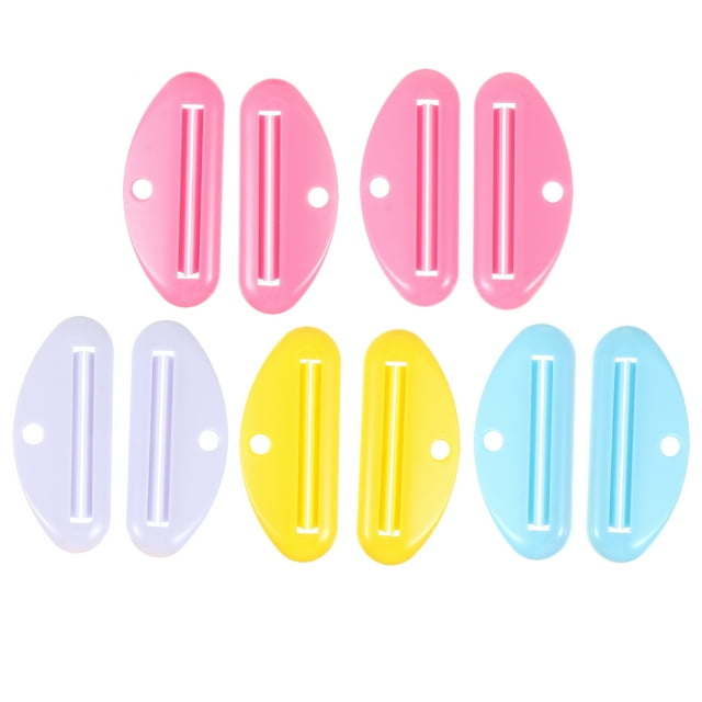 10pcs Bathroom Toothpaste Tube Squeezer Toothpaste Clips Cream Squeezers