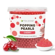 Tea Zone B2059 Cherry Popping Pearls for Beverage, Sweet snacks, Boba Milktea (7 lbs)