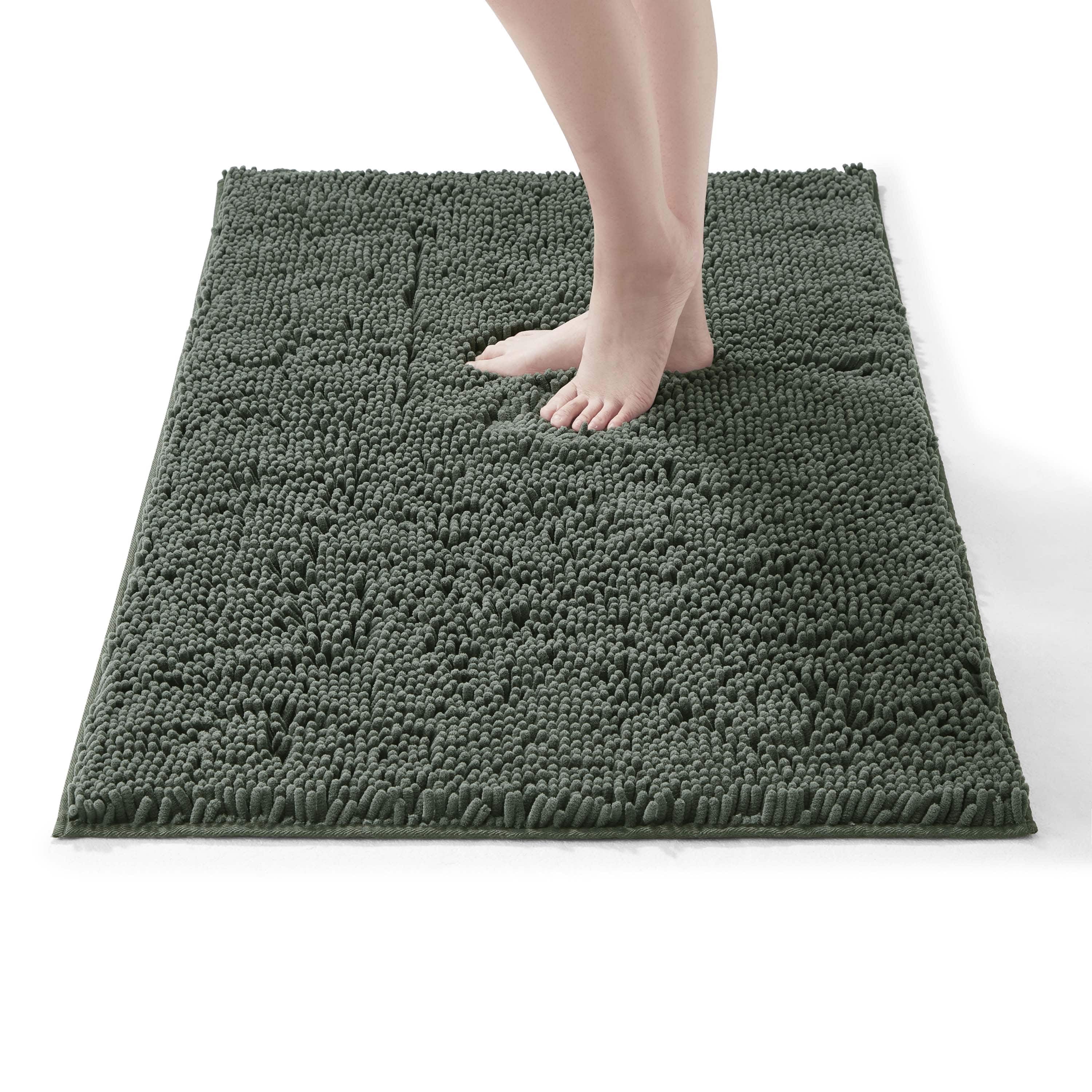 LammaLoe Bath Rug, Chenille Bathroom Rug, Absorbant Bath Mat For Bathroom Decor, Shower Mat 26x44