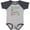 Baseball Heather and Navy, variant on My Aunt in Texas Loves Me Boys or Girls Baby Bodysuit