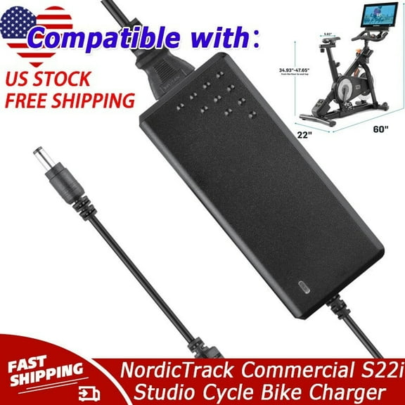 AC Adapter Compatible with NordicTrack Commercial S22i S15i Studio Cycle Power Charger
