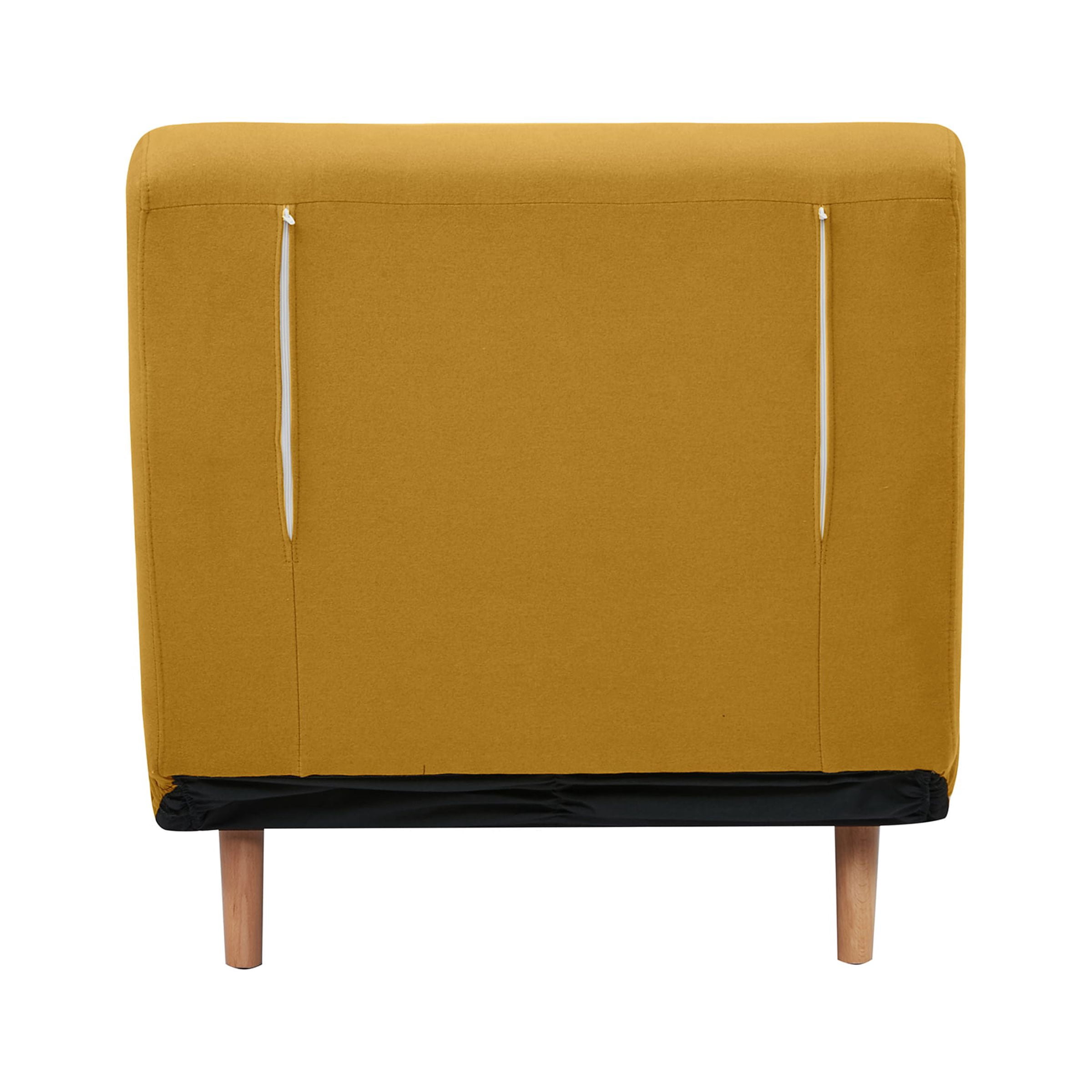 A&D Home Tustin Polyester Convertible Futon Chair, Yellow