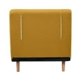 thumbnail image 5 of A&D Home Tustin Polyester Convertible Futon Chair, Yellow, 5 of 9