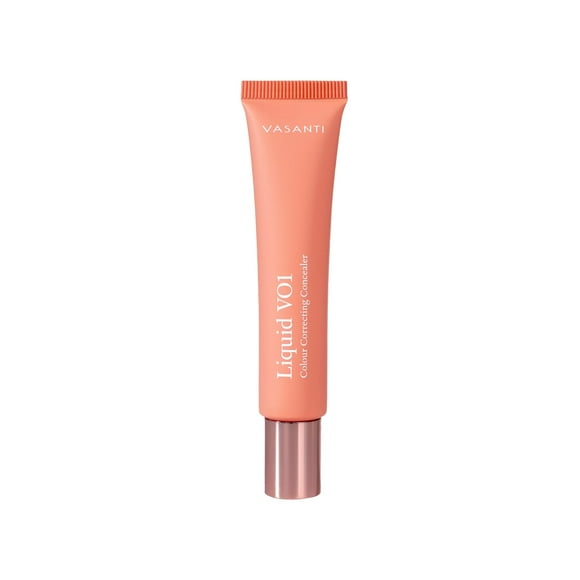 Corrector y corrector de color debajo de los ojos líquido VO1 de VASANTI - Tonos de piel claros a medios - Sin parabenos y sin gluten - Luce más joven con este corrector de círculos oscuros