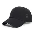 thumbnail image 3 of Lightweight Quick Dry Baseball Cap for Men Women, Breathable Outdoor Sports Hat, Adjustable Comfort Casual Sun Cap, Headwear for Running, Camping, Walking, Travel and Daily UV Protection Black, 3 of 7