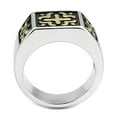thumbnail image 2 of Two-Tone IP Gold (Ion Plating) Stainless Steel Ring with No Stone for Women No Stone Stone Color Style TK3622 Size 9, 2 of 4