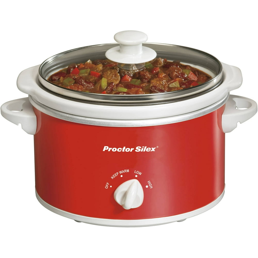 Proctor Silex 1.5 Quart Portable Oval Slow Cooker Model 33111Y