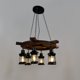 thumbnail image 2 of Lampara Colgante Vintage Redonda de Madera Dali, 2 of 6