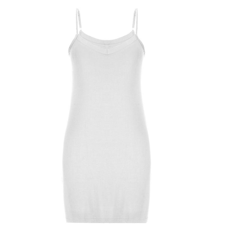 Womens Chemise Nightgowns Mini Cocktail Dress Seamless V-Neck Adjustable  Straps Fit & Flare Slip Dress for Lounge Sleepwear - Walmart.com