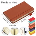 thumbnail image 6 of Travel Journal For Men,Medium A6 Plain Hardcover Notebook,Leather Travel Journal,College Ruled Notebook,Composition Notebook Wide Ruled,Notebook Paper Wide Ruled,100 Sheets For Writing Journaling, 6 of 9