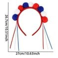 thumbnail image 4 of Xihbxyly Diademas Del Día de La Independencia, Accesorios para El Cabello con Banderas de Rayas Coloridas, Decoración Elegante y Versátil para Fiestas, Cómodas para Usar Todo El Día, Reuniones Famili, 4 of 7