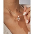 thumbnail image 4 of Molenia Heart Initial Necklace for Women, 925 Sterling Silver Heart Letter A Pendant Necklace Jewelry Gifts for Her Wife Mom Women, 4 of 9