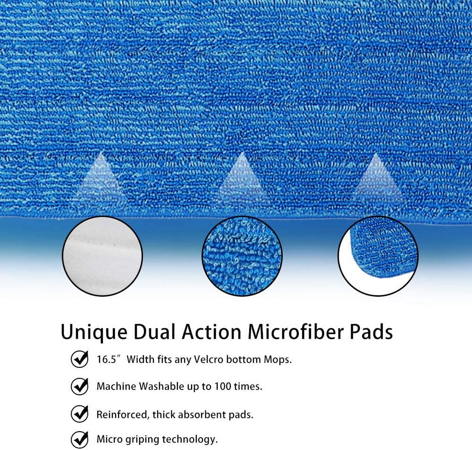 Eyliden Trapeador en aerosol, mopas para limpieza de suelos con 2  almohadillas reutilizables de microfibra y botella de 22 onzas, mopa plana  de chorro