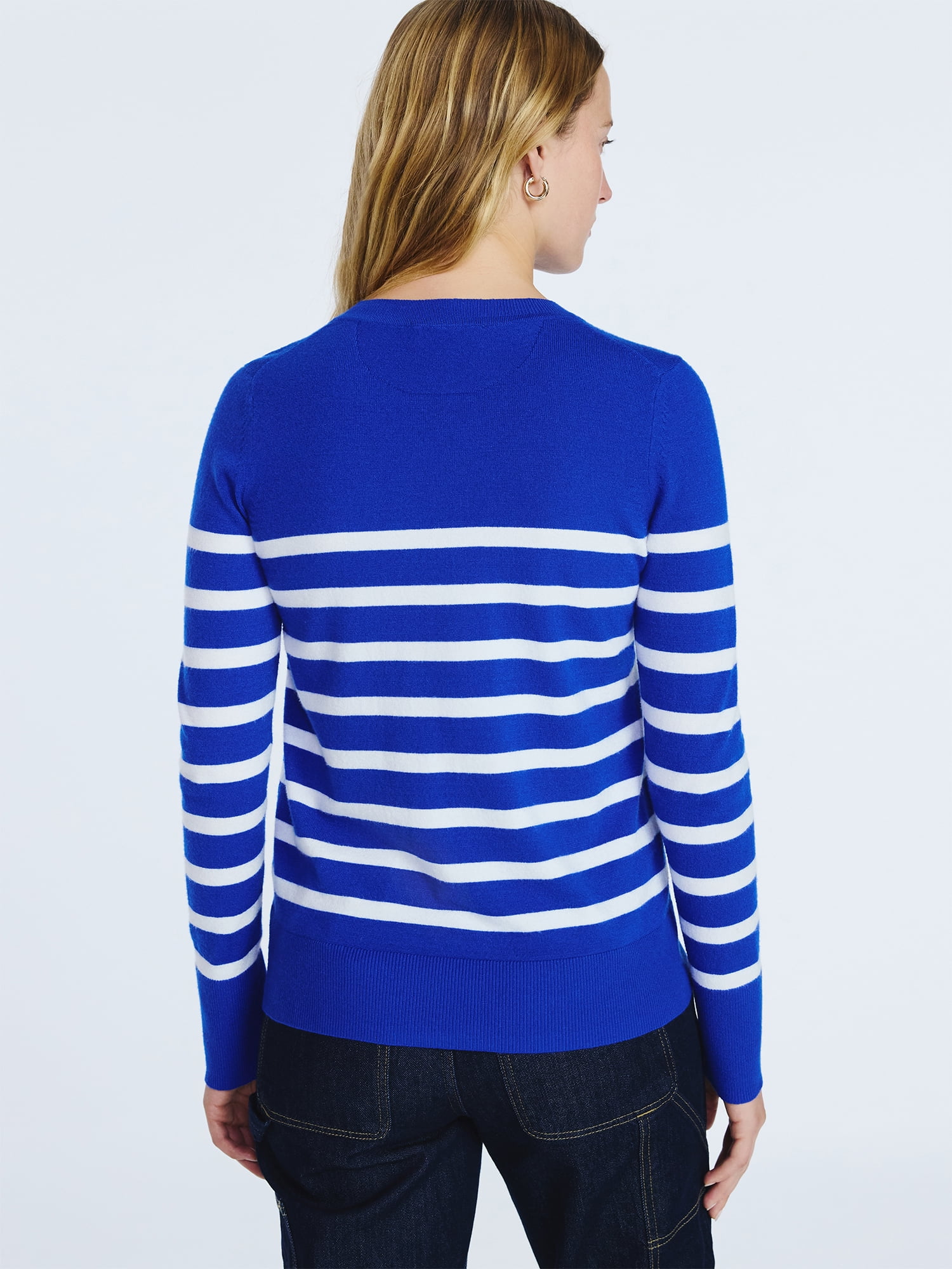 Free Assembly Women's and Women's Plus Cozy Yarn Crewneck Sweater with Long Sleeves. Lightweight, Sizes XS-4X