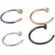 thumbnail image 1 of Anillos de nariz falsos, punk, 4 piezas, acero inoxidable, labio, nariz, tabique, anillo, piercing para el cuerpo, 1 of 5