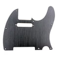 thumbnail image 4 of 2x Black/Silver 8 Hole Tele Guitar Pickguard Metal Pick Guard for Standard Pickguard Replacement, 4 of 5