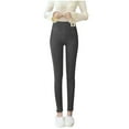 thumbnail image 3 of jsaierl Fleece Lined Leggings for Women High Waist Strenchy Brushed Leggings Ultra Soft Premium Warm Elastic and Slimming Tights, 3 of 5