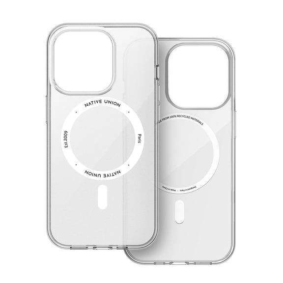Native Union (Re)Clear Case Transparent Anti-Yellowing MagSafe Compatible for iPhone 14 Pro