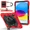 Red, variant on Case for iPad (A16) 11th Generation 11 Inch 2025, iPad 10th Generation 10.9 inch 2022 with Rotating Stand Pencil Holder Hand/Shoulder Strap, Shockproof Protective Cover