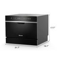 Costway Portable Countertop Compact Dishwasher, 6 Place Setting Built