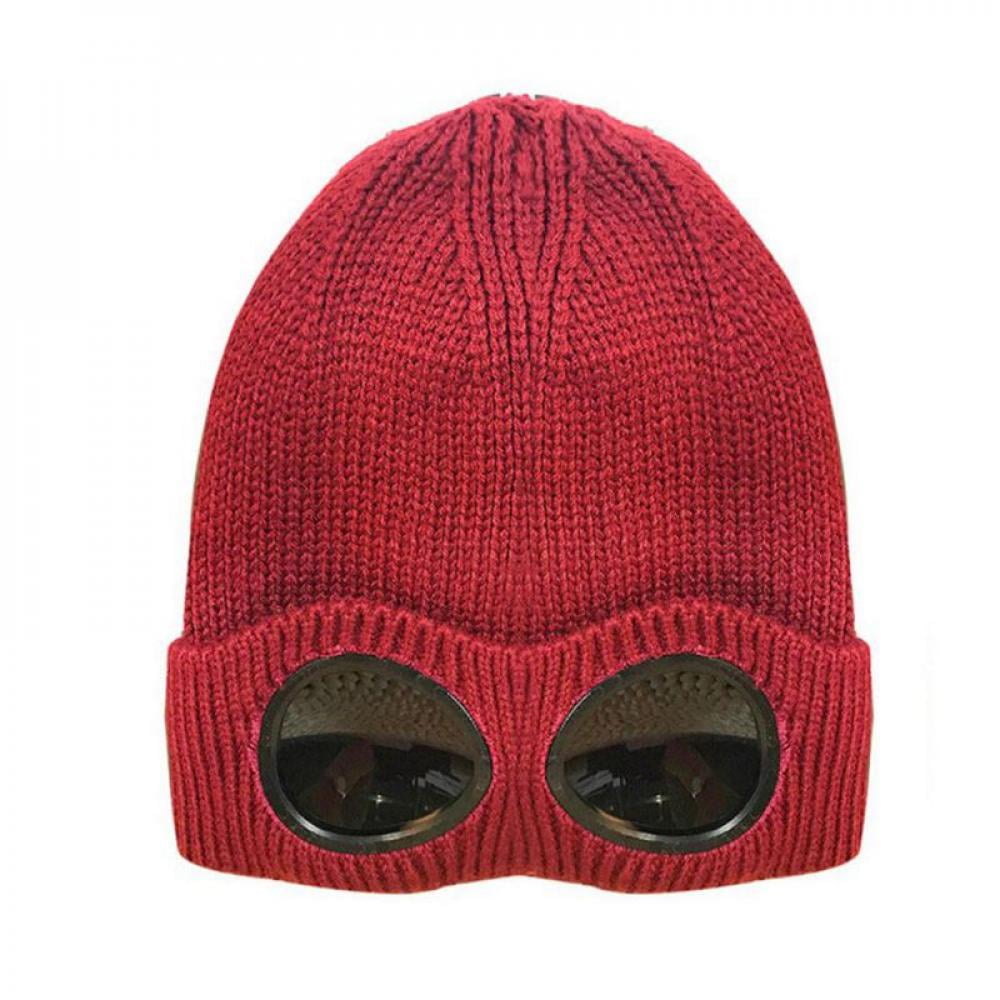 Fymall Unisex Wool Knitted Goggles 