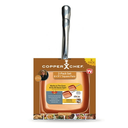 Copper Chef 2 Piece Square Fry Pan Set 8
