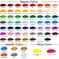 thumbnail image 3 of 82 Pack Acrylic Paint Set, Shuttle Art 66 Colors Acrylic Paint with 10 Brushes, 22ml/0.74oz Tubes, Vibrant Colors,Painting Supplies for Kids, Adults Painting & Crafting on Canvas, Wood Ceramic, 3 of 10