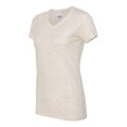 thumbnail image 2 of J. America - Women’s Glitter V-Neck Short Sleeve T-Shirt - 8136, 2 of 5