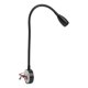 thumbnail image 4 of Luz de lectura LED 3W lámpara de lectura de montaje en pared cuello de cisne Flexible 3 colores ajustable para RV barco caravana negro 3 colores, 4 of 5