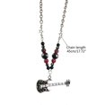 thumbnail image 3 of Niche Beaded Collarbone Chain Temperament Simple Cold Wind Necklace Flame Guitar Five-pointed Star Stitching Chain, 3 of 4