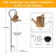 thumbnail image 4 of Ollny Watering Can Light Retro Metal Solar Garden Landscape Light, IP65 Waterproof Outdoor Patio Yard Pathway Decor, 4 of 9
