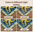 thumbnail image 7 of Design&I 2'x3' Washable Throw Rug Low Profile Daily Traffic Ready Accent Ocean Door Octopus Nautical Creature Boho Tentacle Decorations for Hallway, Laundry Room, 7 of 7