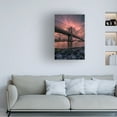 thumbnail image 2 of Trademark Fine Art Christopher R Veizaga Manhattan Bridge Wide Angle Canvas Wall Art, 2 of 4