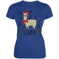 thumbnail image 1 of Christmas Fa La Llama Juniors Soft T Shirt, 1 of 1