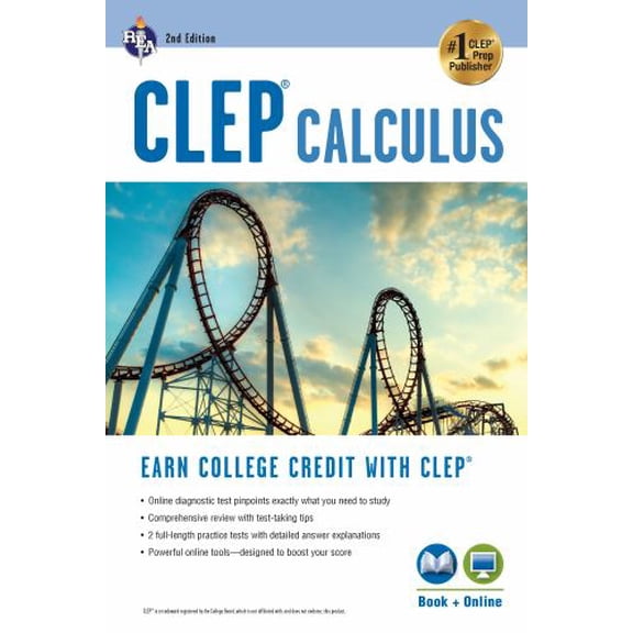 Pre-Owned CLEP Test Preparation: CLEP Calculus Book + Online (Edition 2) (Paperback)
