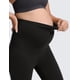 thumbnail image 5 of Leggings de maternidad Butterluxe para mujer CRZ YOGA, cintura alta sobre la barriga 28" - Pantalones de yoga y entrenamiento suaves color negro talla grande, 5 of 6
