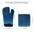thumbnail image 2 of Galaxy Star Outer Space Oven Mitts And Pot Holders Sets of 4 Oven Gloves Set Potholders for Kitchen Cooking Baking Grilling Anti Scald Hot Pads And Heat Resistant, 2 of 6