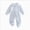 O61-Sky Blue, variant on 3-6 Months Newborn Baby Long Sleeve Plaid Jumpsuit Doll Climbing Suit Fart Zipper Sleepwear Warm Jumpsuit Unisex Fall Winter