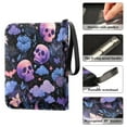 thumbnail image 4 of Game Card Storage Bag Collectible Trading Card Albums The 4-Pocket Card Binder With 50-Page Sleeve Can Hold 400 Game Cards Halloween Pink Skull, 4 of 6