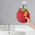 thumbnail image 6 of Fuzzy Ball Hand Towels, Decorative Hand Dry Towels, Cute Fruit Chenille Decorative Hand Dry Towels, Soft Absorbent & Quick-Dry Chenille Hand Towels for Kitchen Bathroom (Persimmon), 6 of 7