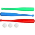 thumbnail image 1 of Kids Baseball Bat, Plastic Bat & Ball Set, 3 Baseball Bats and 3 Balls Combo Set - Baseball Toy Set for Children Boys Girls, 1 of 5