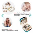 thumbnail image 4 of Platypus Travel Portable Square Jewelry Box Organizer Earring Necklace Bracelet Holder Decorative Display Case Stand Storage Box, 4 of 6