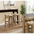 thumbnail image 7 of Home Square 30H Wood Bar Stool with Rush Seat in Brown - Set of 3, 7 of 7