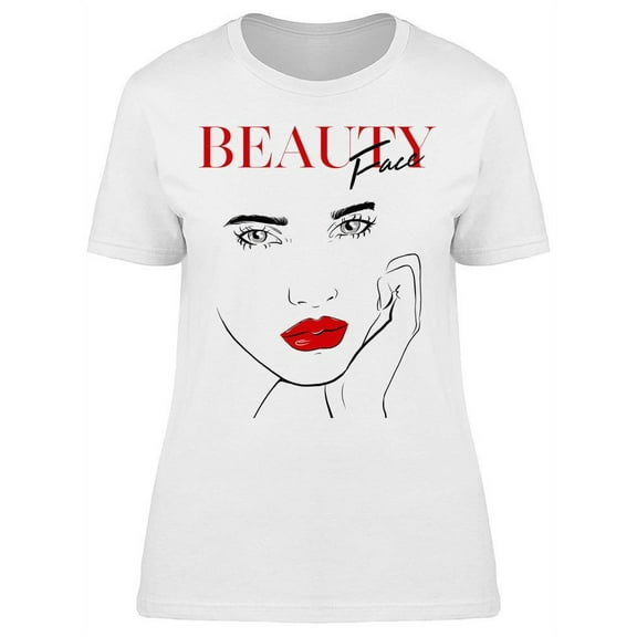 Beauty Face T-Shirt Women -Image by Shutterstock, Female Large
