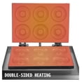 thumbnail image 3 of Commercial Donut Maker 6 Hole, 1550W Electric Doughnut Machine Double-Sided, 50-300°C Temp Control, Non-Stick Teflon, for Kitchen & Business, 3 of 7