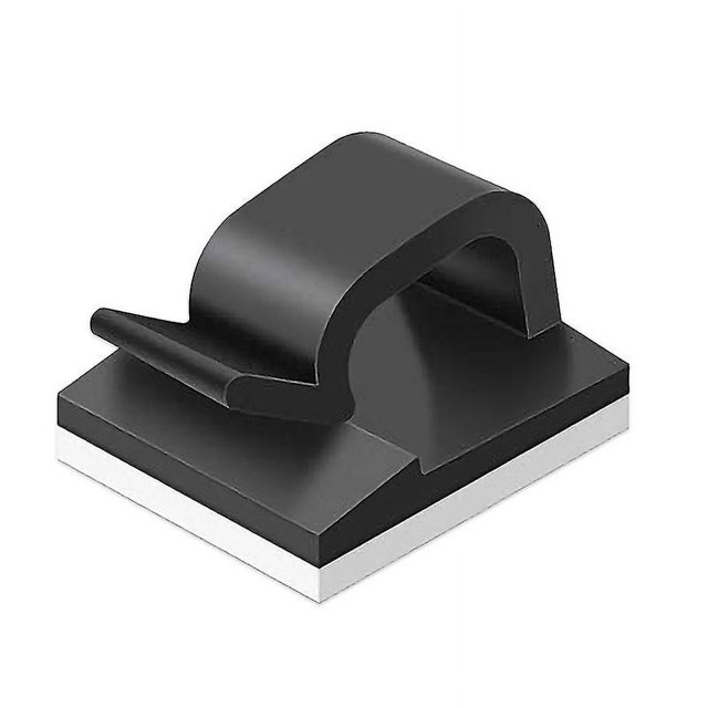 Paquete de 50 clips para cables, clips adhesivos para administradores de cables, administradores de cables duraderos y resistentes para automóviles, oficinas y hogares Botao