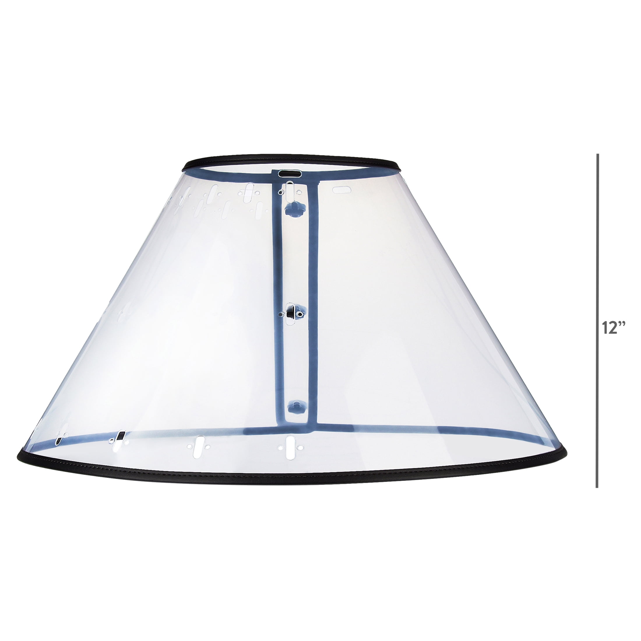 Vibrant Life Plastic Adjustable Pet Recovery E-Collar Cone for Dogs and Cats, Clear, XL