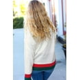 thumbnail image 3 of FOLUNSI Cozy Drop Shoulder Sweater - Plus Size & Vibrant Colorblock, 3 of 8